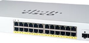 Cisco CBS220-24P-4G Managed L2 Gigabit Ethernet (10/100/1000) Power over Ethernet (PoE) 1U White